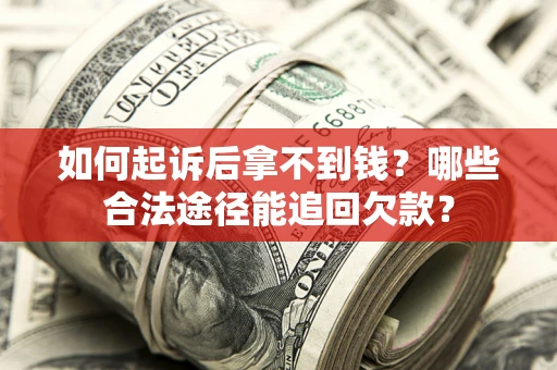 武汉如何起诉后拿不到钱？哪些合法途径能追回欠款？