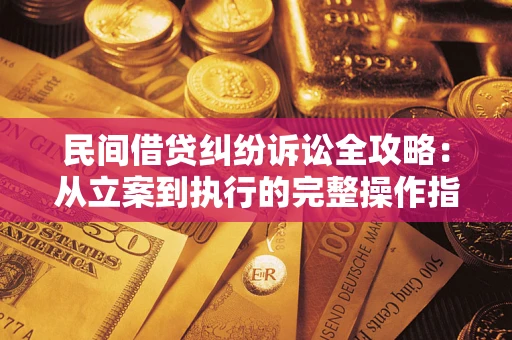 武汉民间借贷纠纷诉讼全攻略：从立案到执行的完整操作指南
