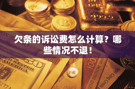 武汉欠条的诉讼费怎么计算？哪些情况不退！