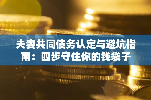 武汉夫妻共同债务认定与避坑指南：四步守住你的钱袋子