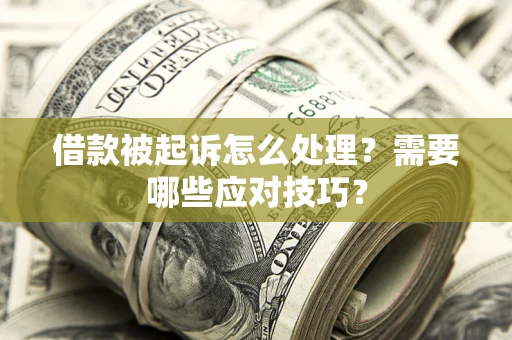 武汉借款被起诉怎么处理？需要哪些应对技巧？