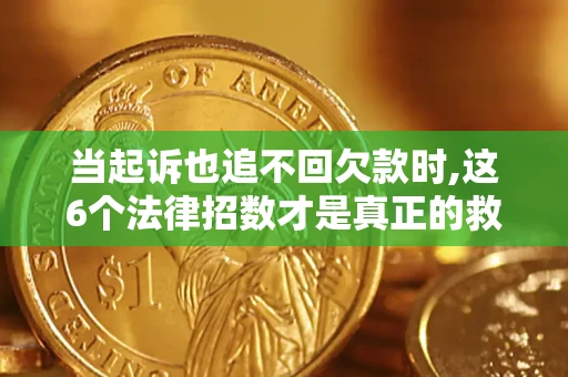 武汉当起诉也追不回欠款时,这6个法律招数才是真正的救命稻草